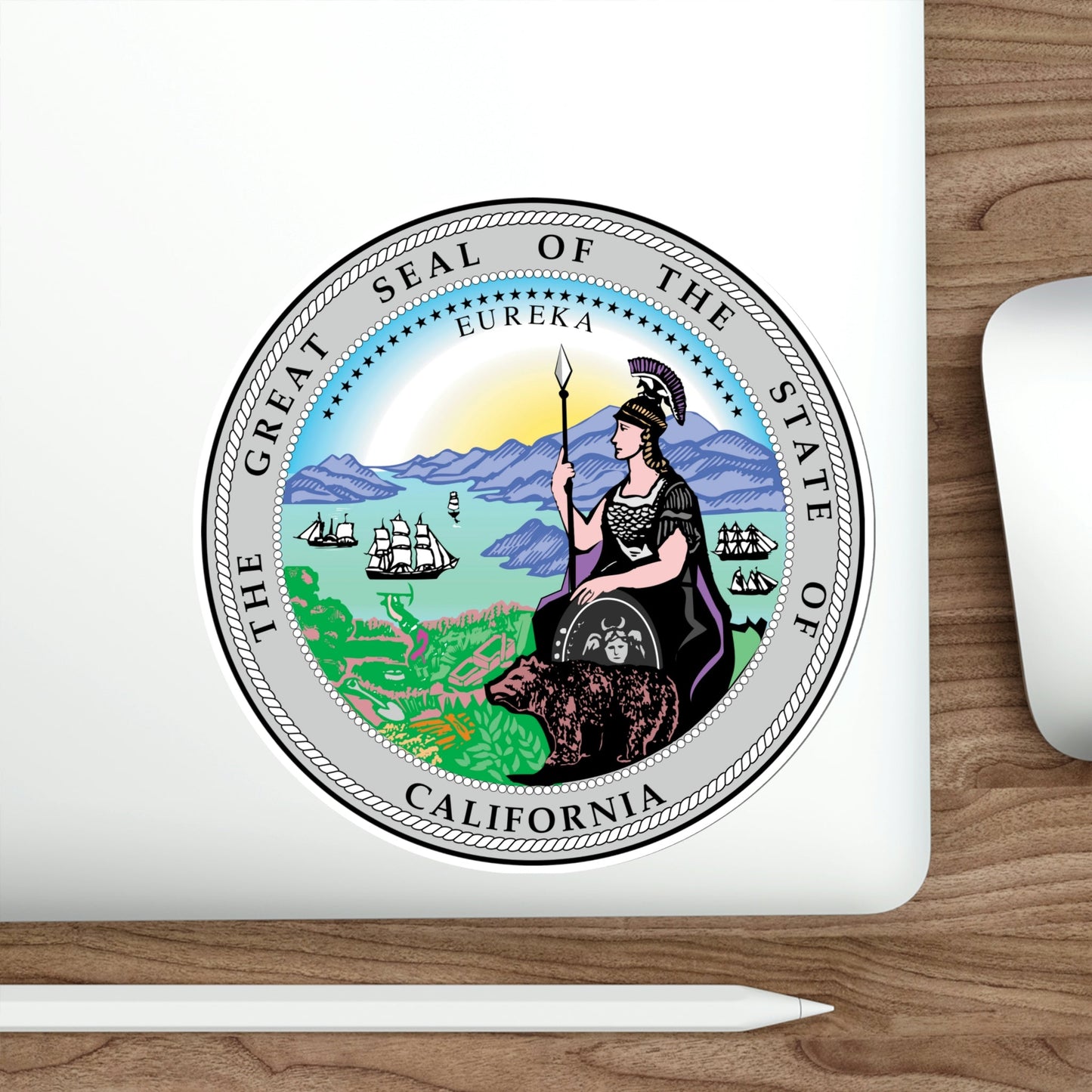 California State Seal STICKER Vinyl Die-Cut Decal-The Sticker Space
