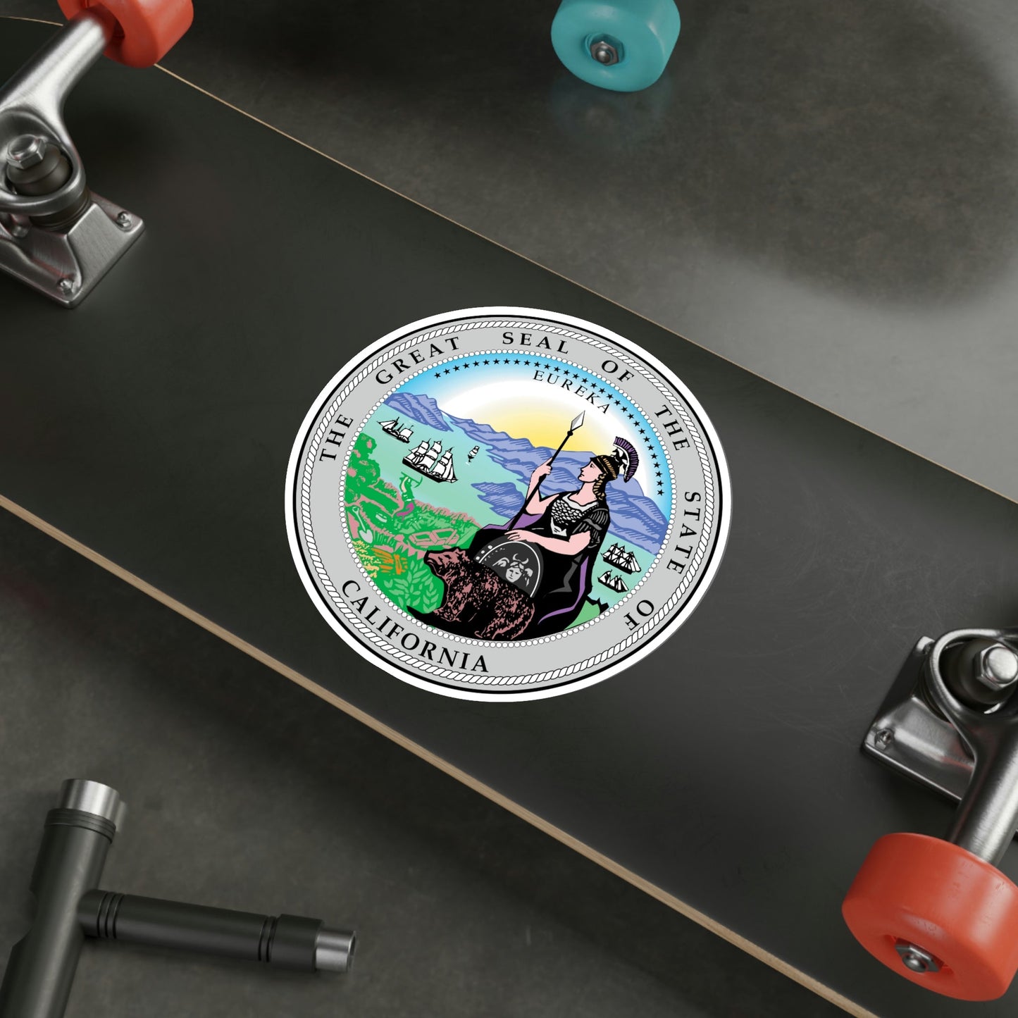 California State Seal STICKER Vinyl Die-Cut Decal-The Sticker Space