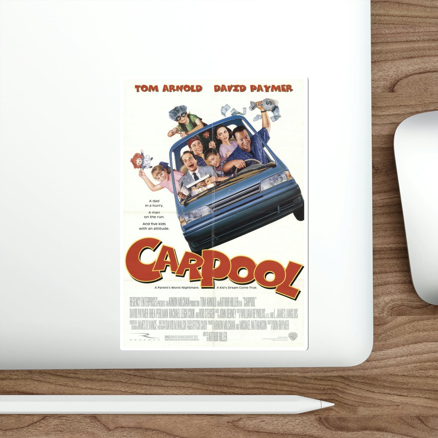 Carpool 1996 Movie Poster STICKER Vinyl Die-Cut Decal-The Sticker Space