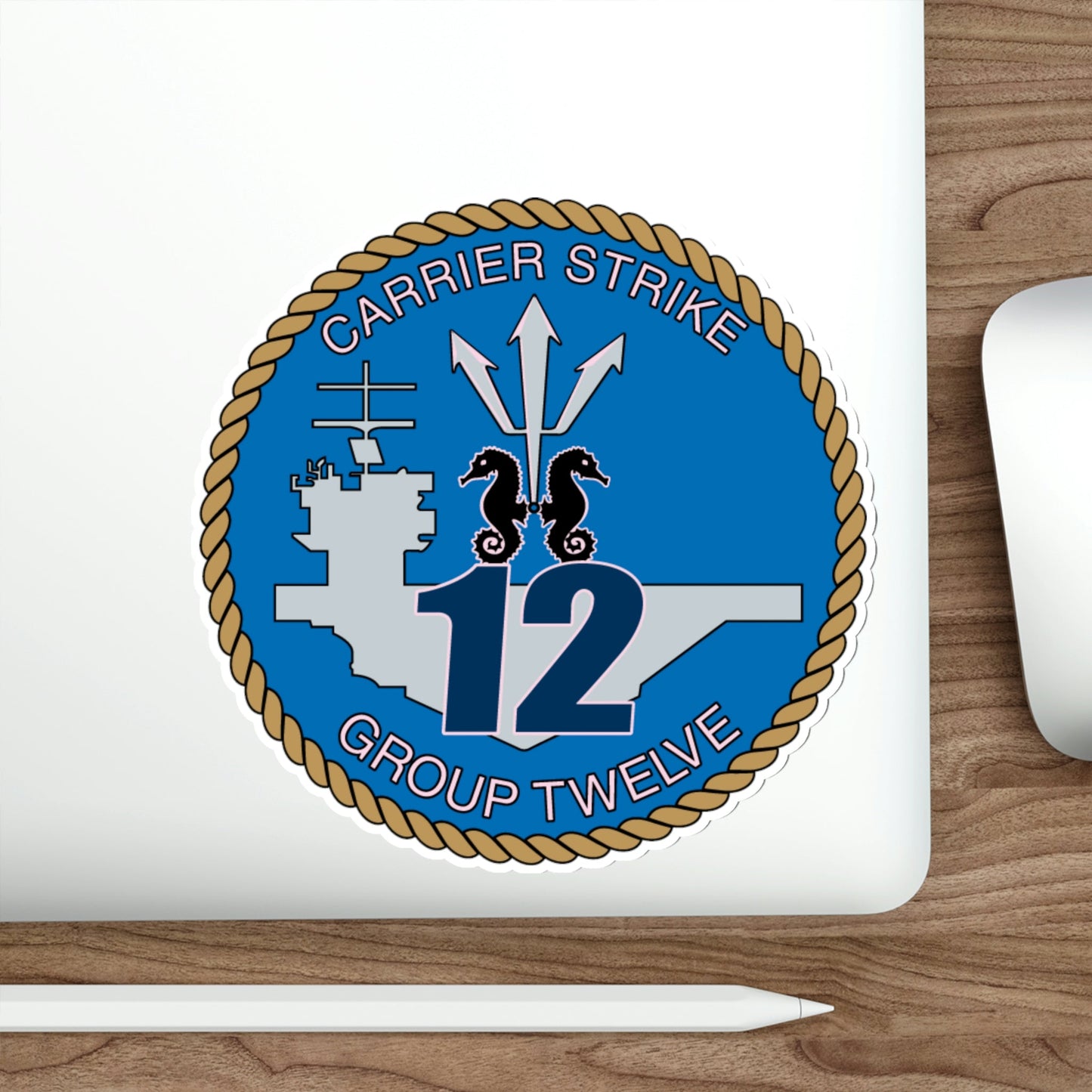 Carrier Strike Group 12 CSG 12 (U.S. Navy) STICKER Vinyl Die-Cut Decal-The Sticker Space