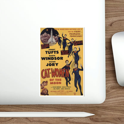 Cat Women of the Moon 1953 Movie Poster STICKER Vinyl Die-Cut Decal-The Sticker Space