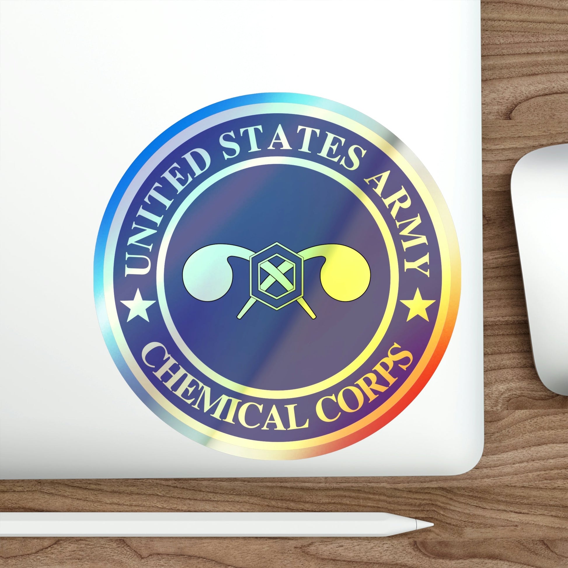 Chemical Corps (U.S. Army) Holographic STICKER Die-Cut Vinyl Decal-The Sticker Space