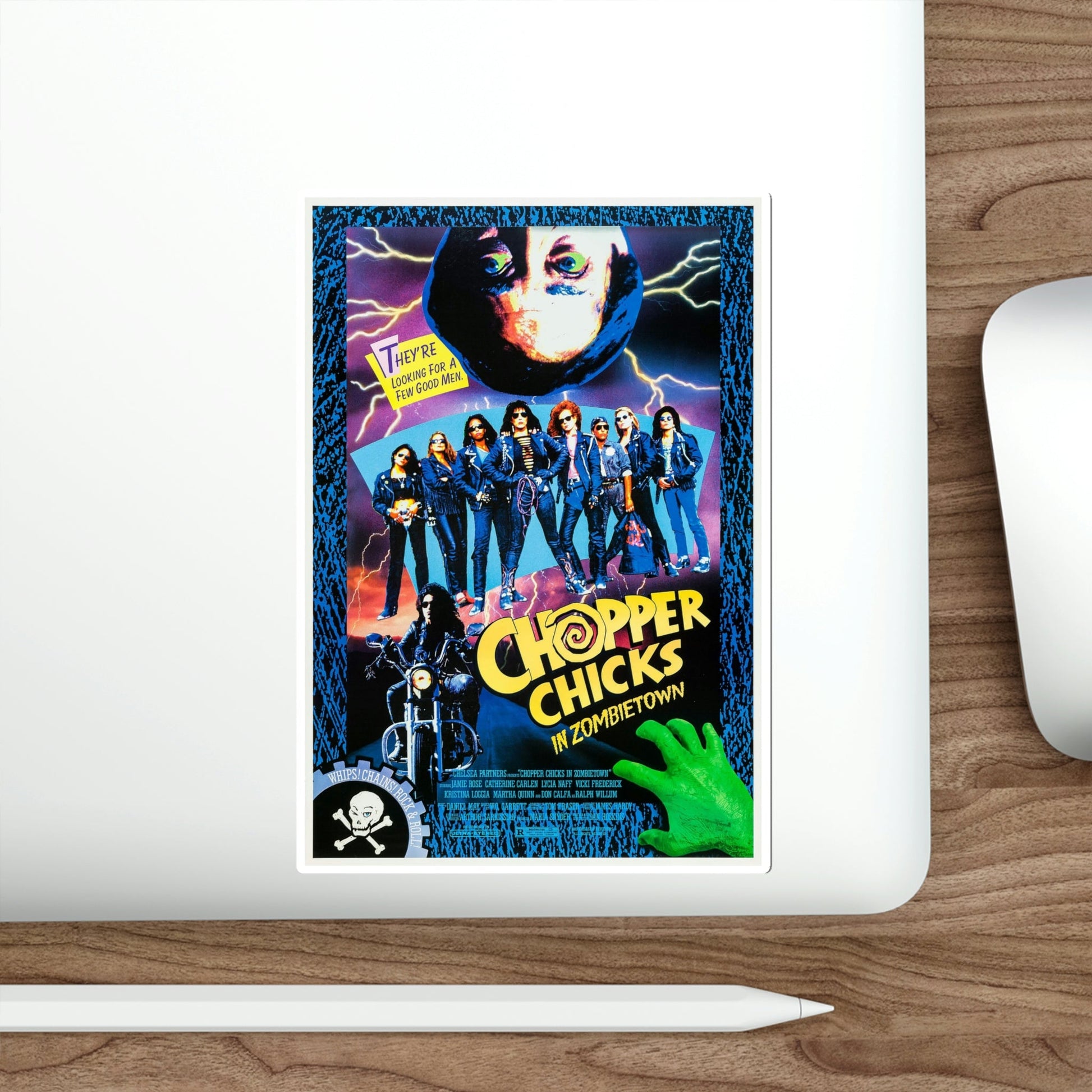 Chopper Chicks in Zombietown 1991 Movie Poster STICKER Vinyl Die-Cut Decal-The Sticker Space
