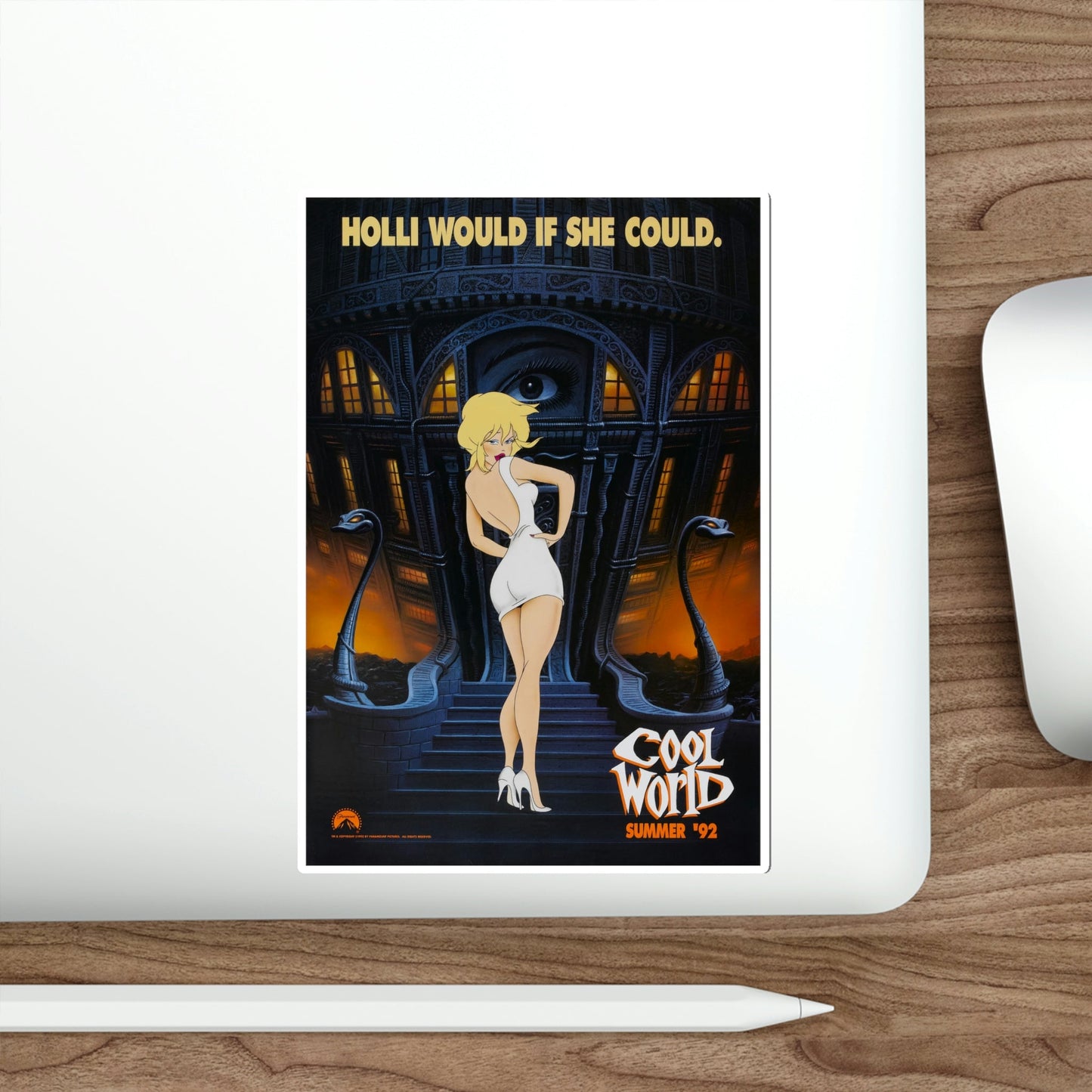 Cool World 1992 Movie Poster STICKER Vinyl Die-Cut Decal-The Sticker Space