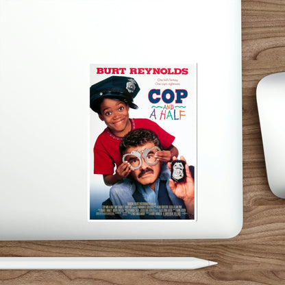 Cop and a Half 1993 Movie Poster STICKER Vinyl Die-Cut Decal-The Sticker Space