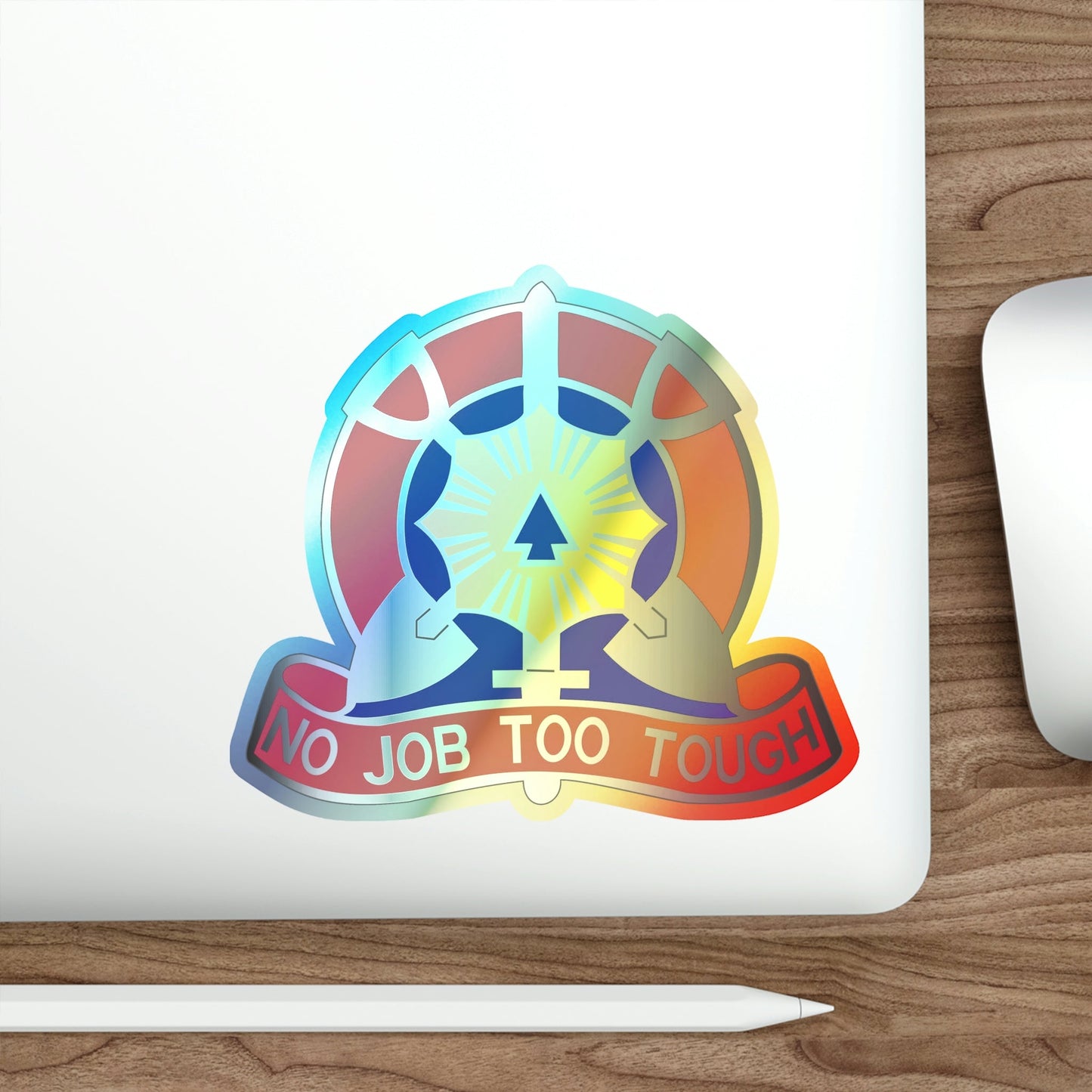 Copy of 207 Engineer Battalion (U.S. Army) Holographic STICKER Die-Cut Vinyl Decal-The Sticker Space
