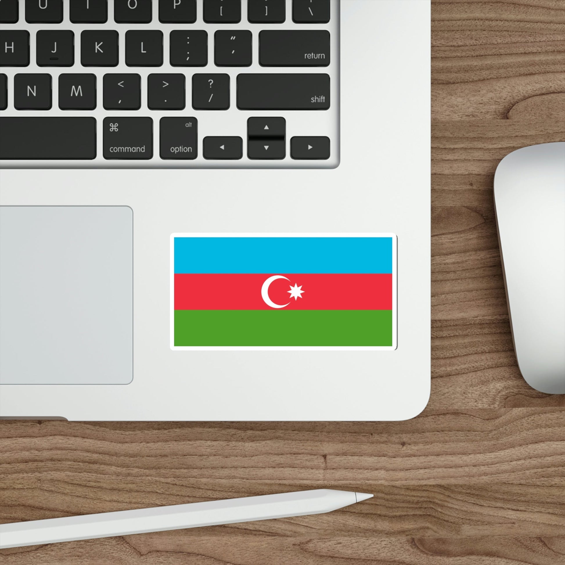 Copy of Flag of Azerbaijan STICKER Vinyl Die-Cut Decal-The Sticker Space