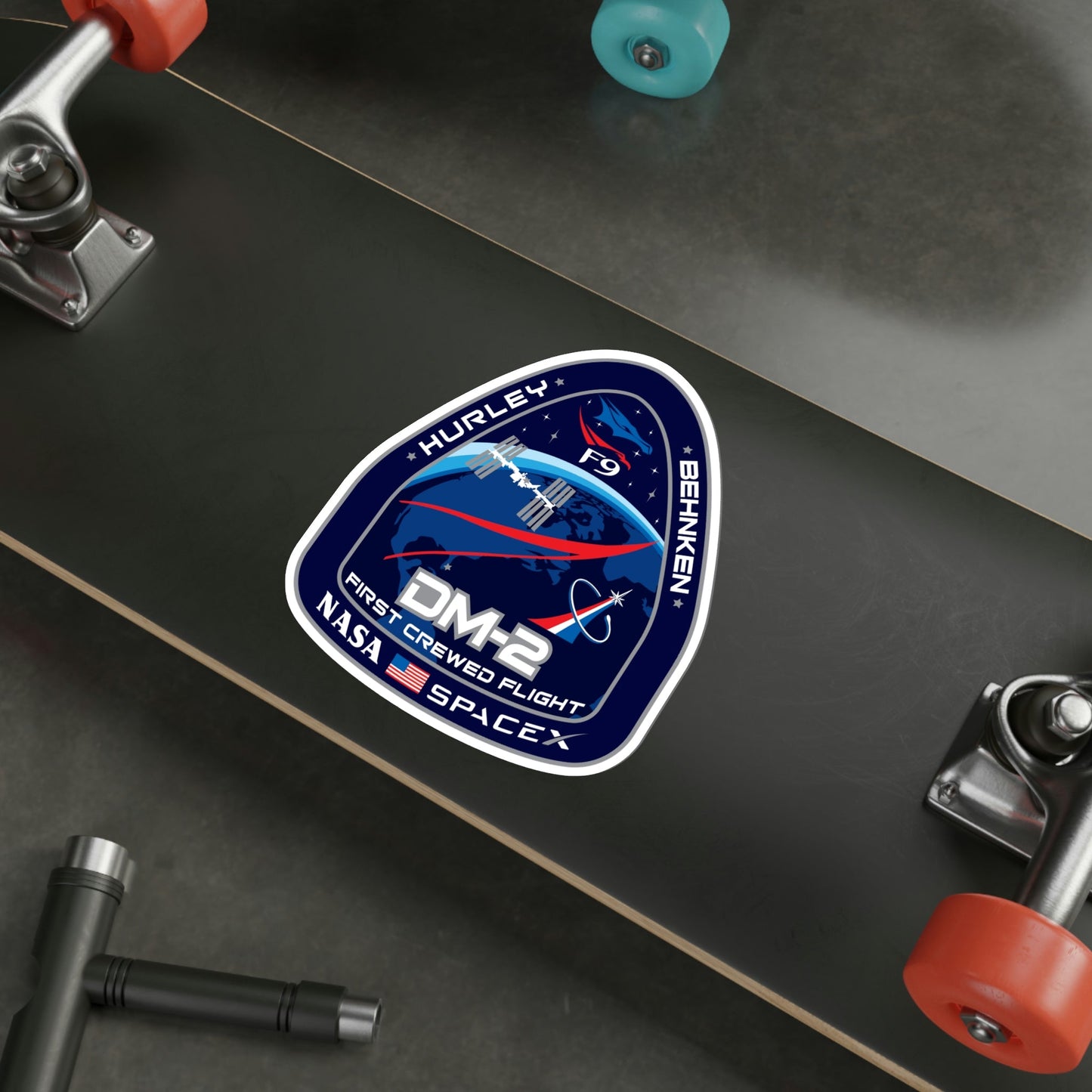 Crew Dragon Demo-2 (SpaceX) STICKER Vinyl Die-Cut Decal-The Sticker Space