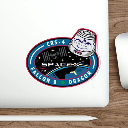 CRS-4 (SpaceX) STICKER Vinyl Die-Cut Decal-The Sticker Space