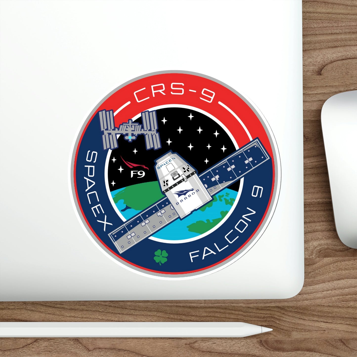 CRS-9 (SpaceX) STICKER Vinyl Die-Cut Decal-The Sticker Space