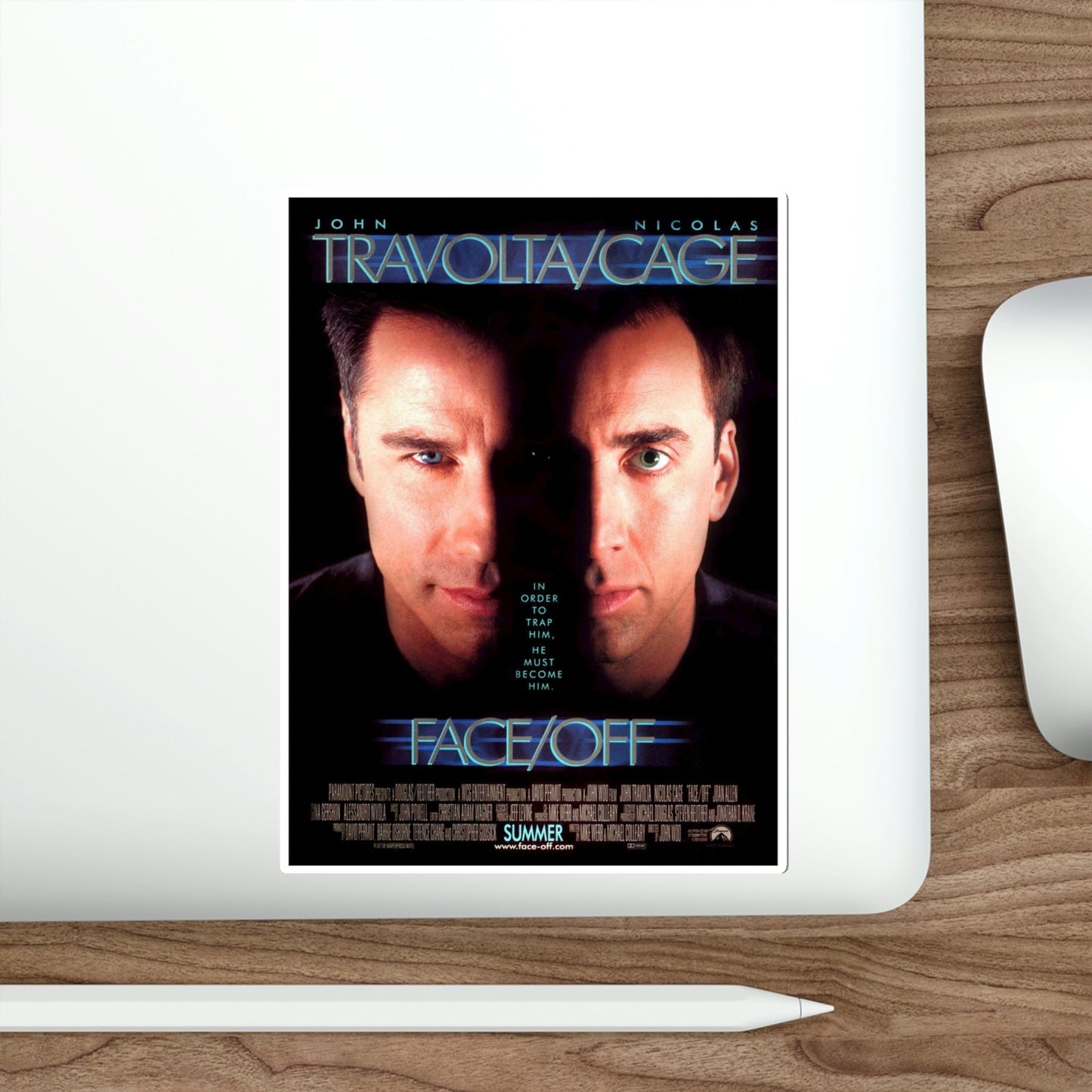 Face Off 1997 Movie Poster STICKER Vinyl Die-Cut Decal-The Sticker Space