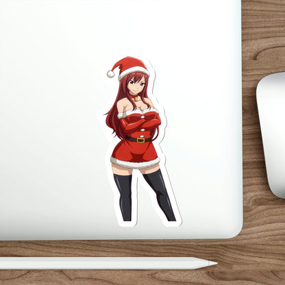 Fairy Tail - Erza Scarlet v6 Christmas (Anime/Ecchi/Waifu) STICKER Vinyl Die-Cut Decal-The Sticker Space
