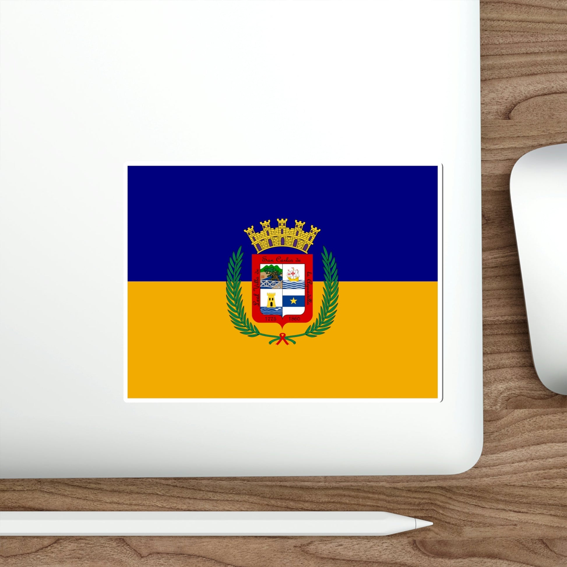 Flag of Aguadilla Puerto Rico STICKER Vinyl Die-Cut Decal-The Sticker Space