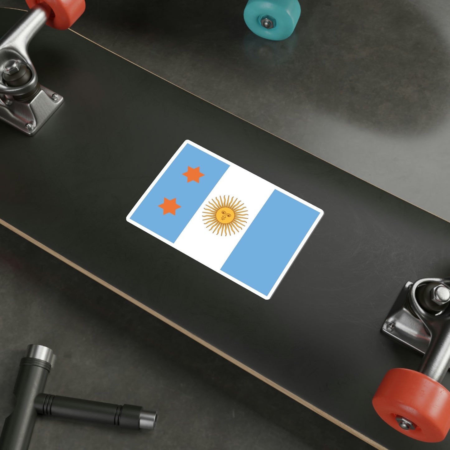 Flag of Argentine General de División 1894 to 1904 STICKER Vinyl Die-Cut Decal-The Sticker Space