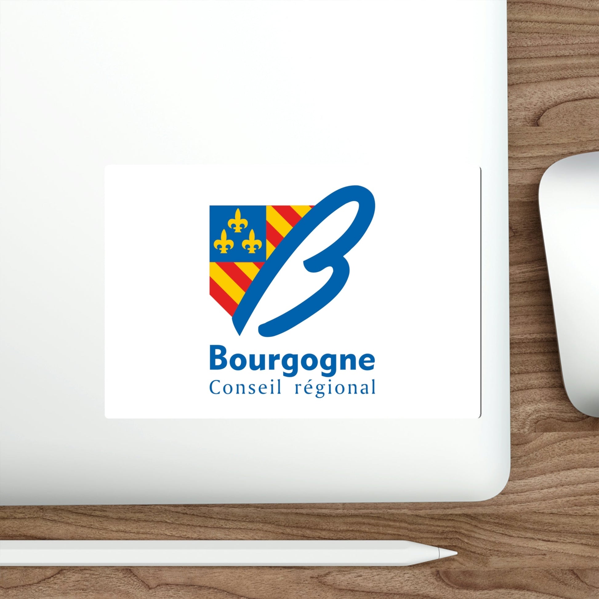 Flag of Bourgogne France 2 STICKER Vinyl Die-Cut Decal-The Sticker Space