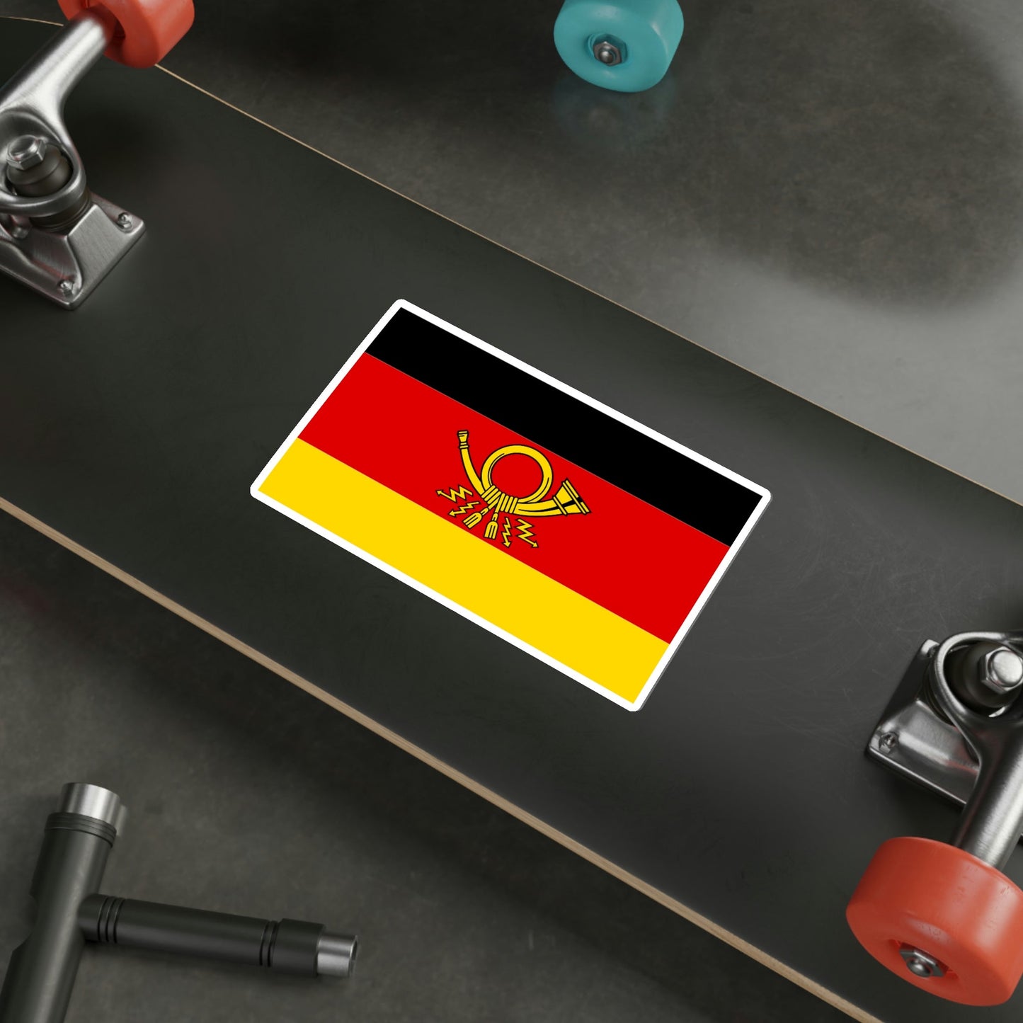 Flag of Deutsche Bundespost Germany STICKER Vinyl Die-Cut Decal-The Sticker Space