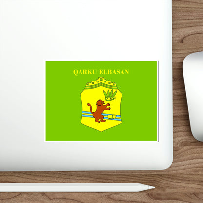 Flag of Elbasan Albania STICKER Vinyl Die-Cut Decal-The Sticker Space