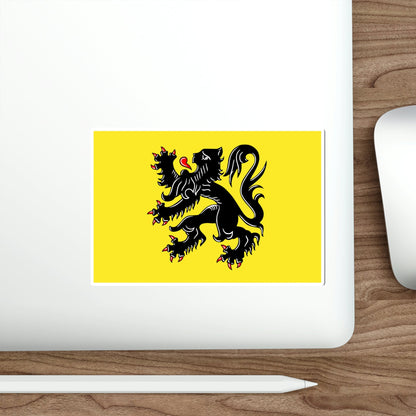 Flag of Flanders the Flemish Community and the Flemish Region Belgium STICKER Vinyl Die-Cut Decal-The Sticker Space