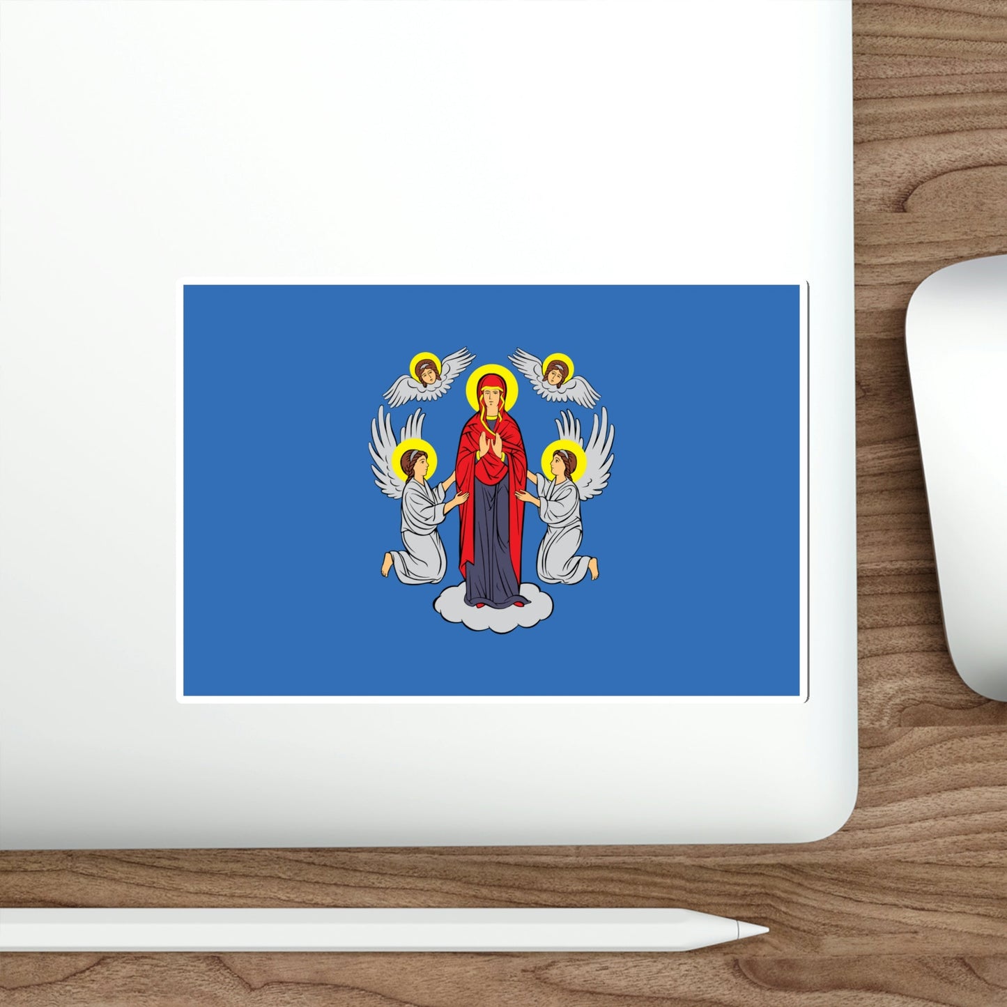 Flag of Minsk Miensk Russia STICKER Vinyl Die-Cut Decal-The Sticker Space