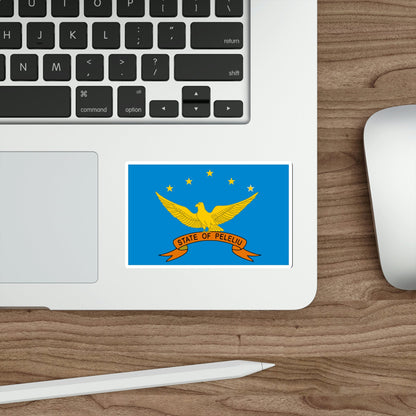 Flag of Peleliu Palau STICKER Vinyl Die-Cut Decal-The Sticker Space