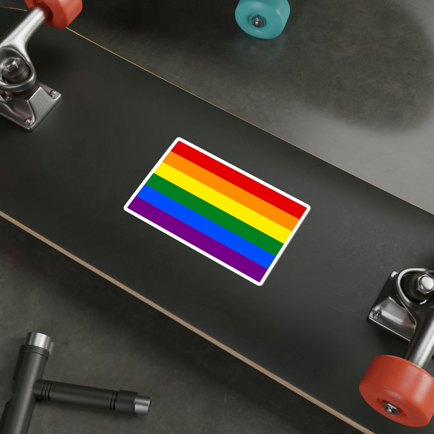 Gay Pride Flag STICKER Vinyl Die-Cut Decal-The Sticker Space