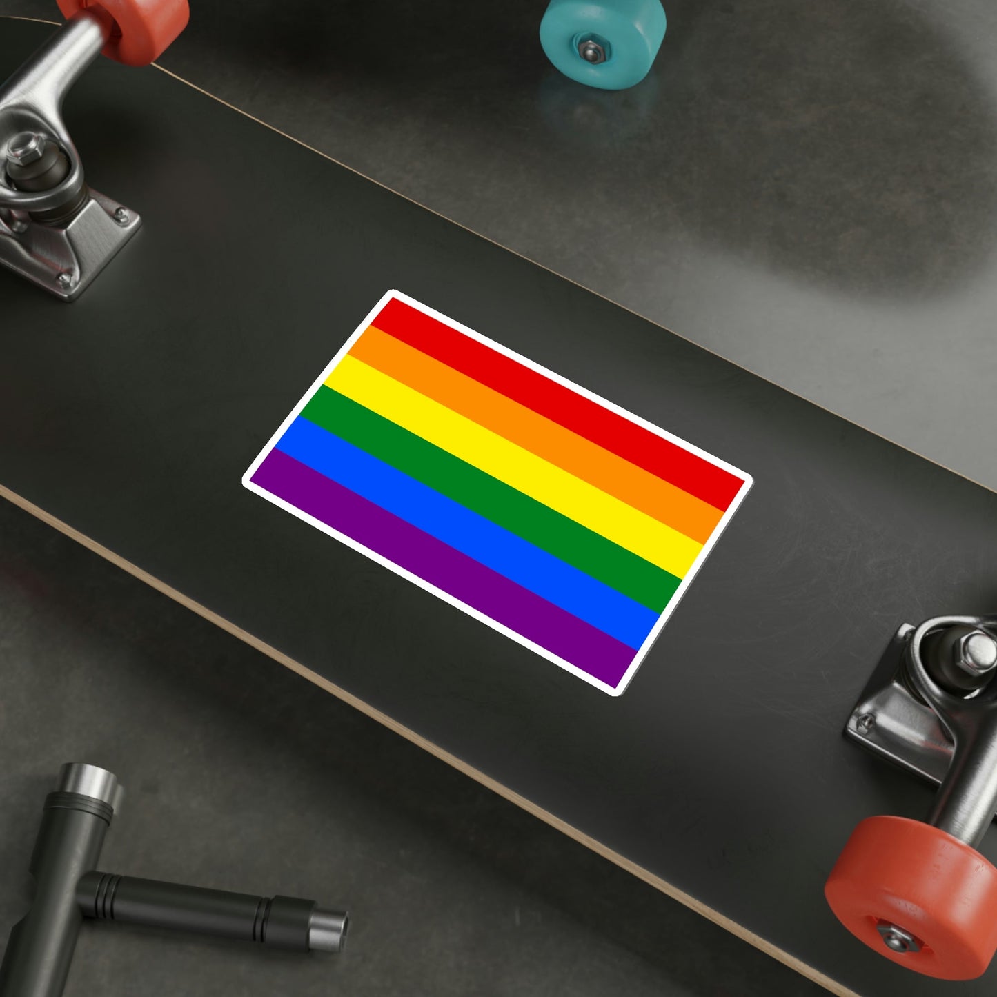 Gay Pride Flag STICKER Vinyl Die-Cut Decal-The Sticker Space