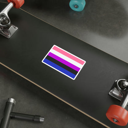 Genderfluidity Pride Flag STICKER Vinyl Die-Cut Decal-The Sticker Space