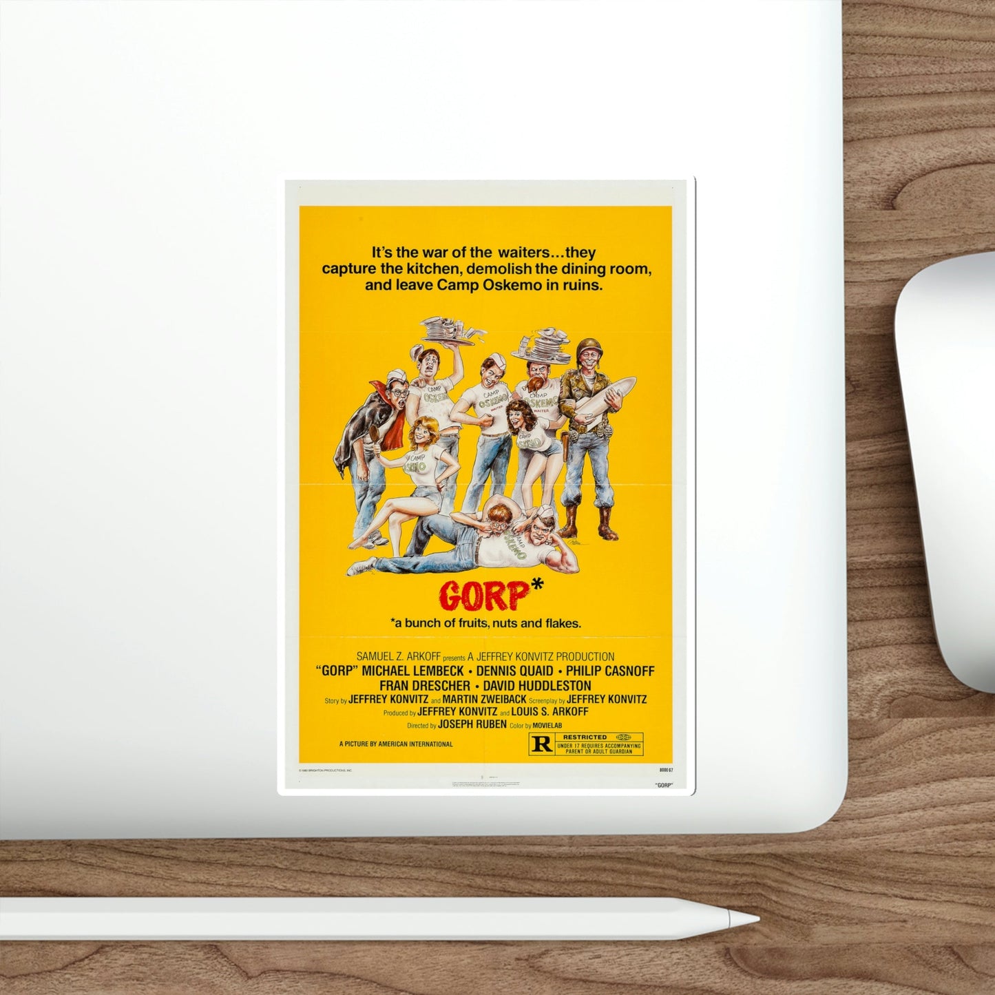 Gorp 1980 Movie Poster STICKER Vinyl Die-Cut Decal-The Sticker Space