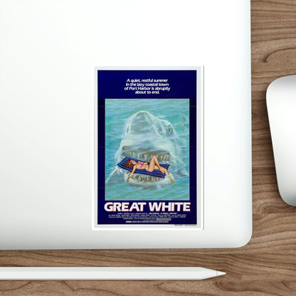 Great White 1982 Movie Poster STICKER Vinyl Die-Cut Decal-The Sticker Space