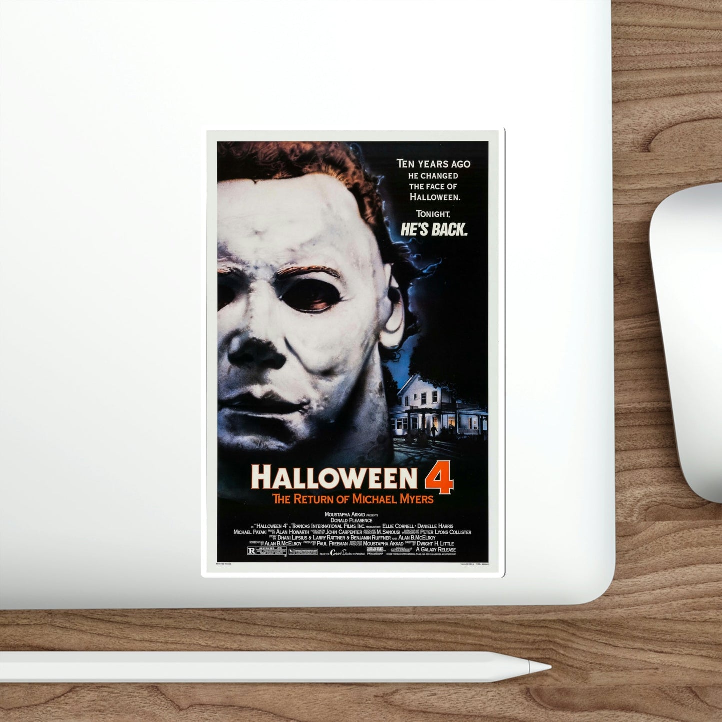 Halloween 4 The Return of Michael 1988 Movie Poster STICKER Vinyl Die-Cut Decal-The Sticker Space