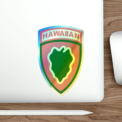 Hawaiian Division (U.S. Army) Holographic STICKER Die-Cut Vinyl Decal-The Sticker Space