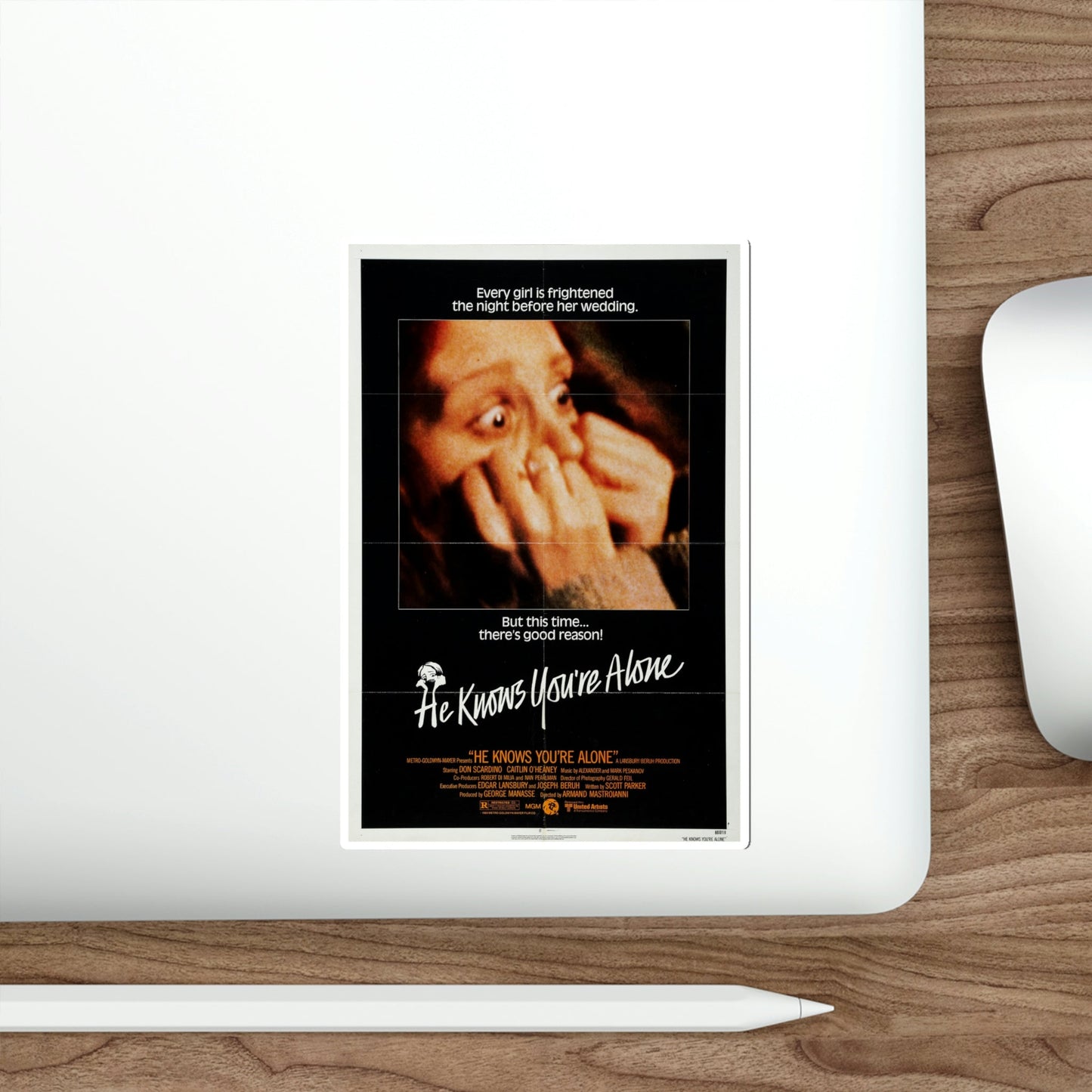 He Knows You're Alone 1981 Movie Poster STICKER Vinyl Die-Cut Decal-The Sticker Space