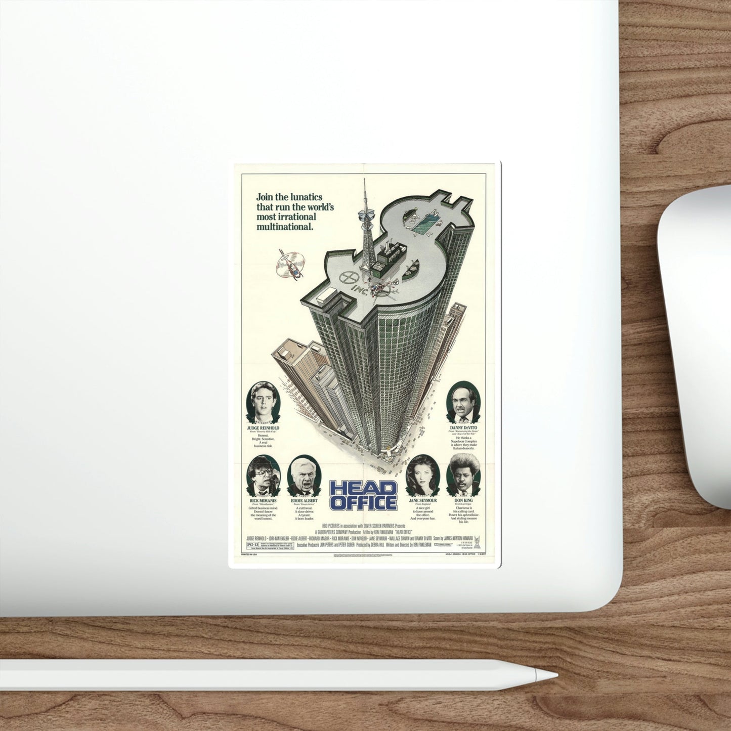 Head Office 1986 Movie Poster STICKER Vinyl Die-Cut Decal-The Sticker Space
