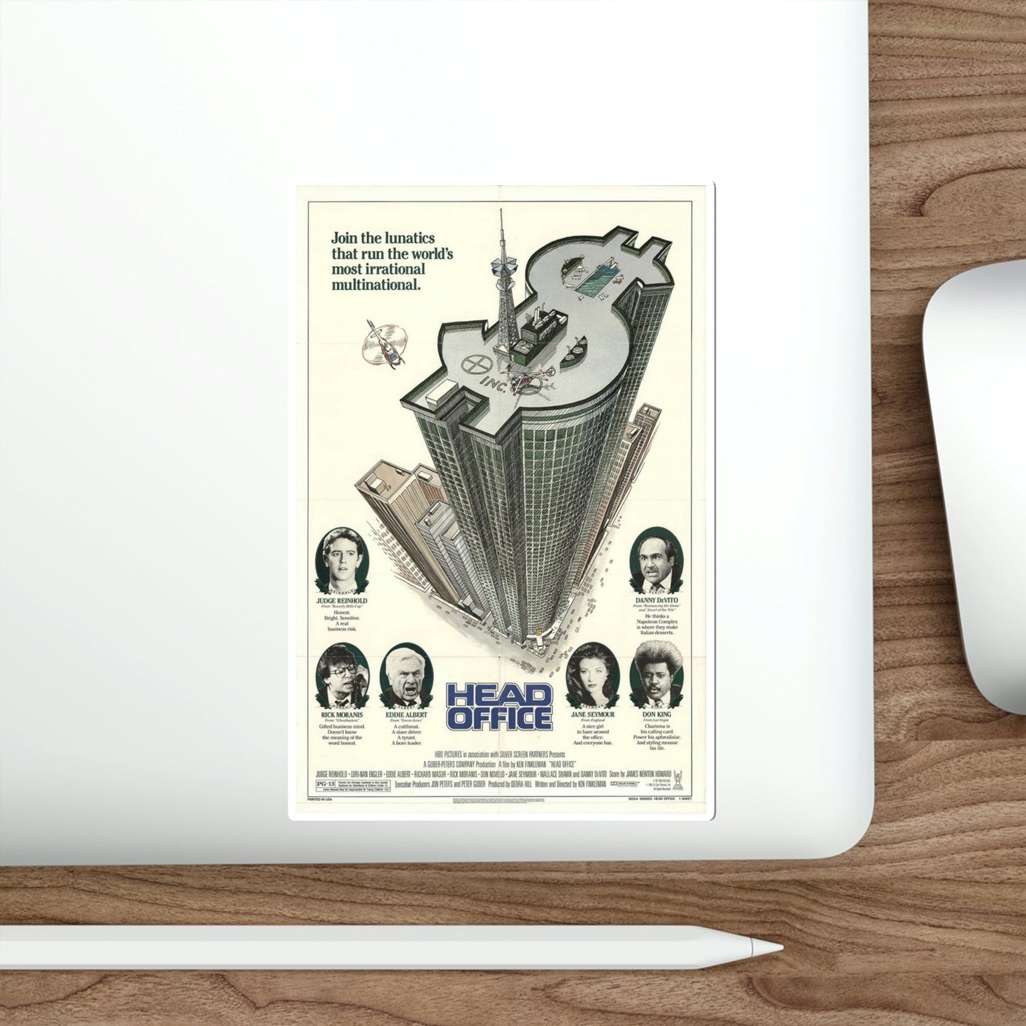 Head Office 1986 Movie Poster STICKER Vinyl Die-Cut Decal-The Sticker Space