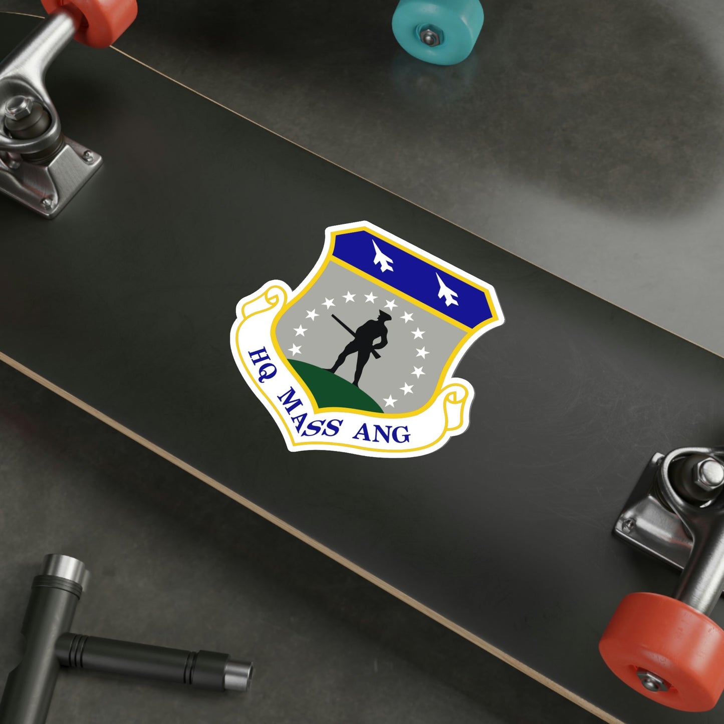 Headquarters Massachusetts Air National Guard (U.S. Air Force) STICKER Vinyl Die-Cut Decal-The Sticker Space