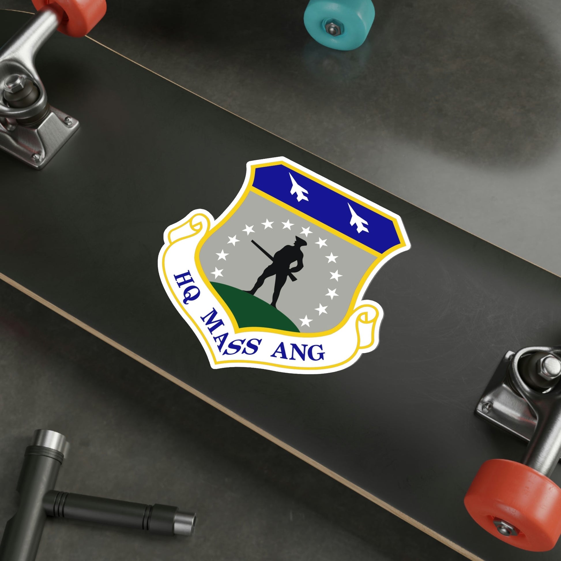 Headquarters Massachusetts Air National Guard (U.S. Air Force) STICKER Vinyl Die-Cut Decal-The Sticker Space