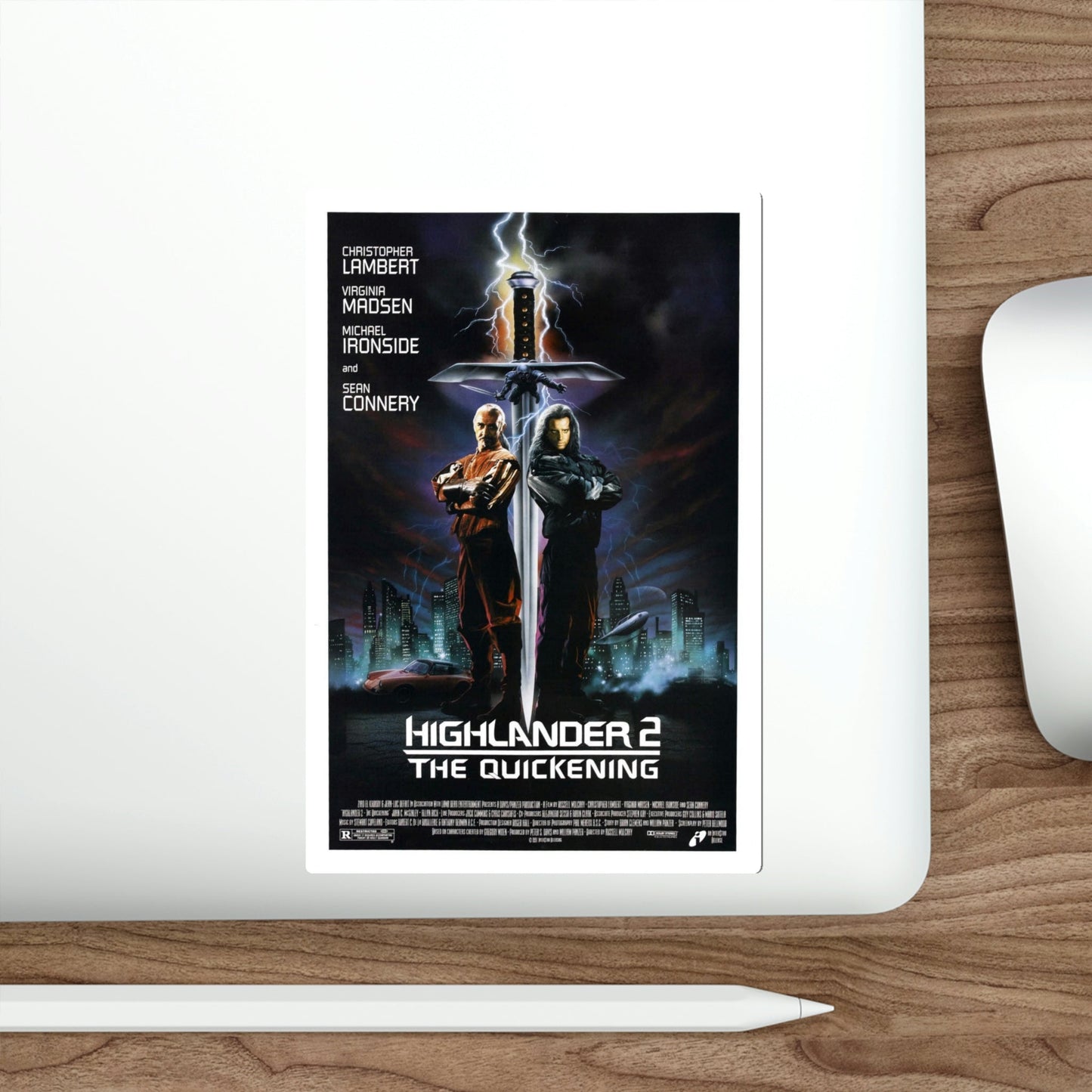 Highlander II The Quickening 1991 Movie Poster STICKER Vinyl Die-Cut Decal-The Sticker Space
