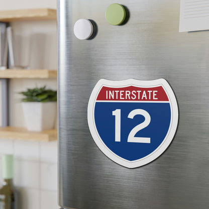 Interstate 12 (U.S. Highways) Die-Cut Magnet-The Sticker Space