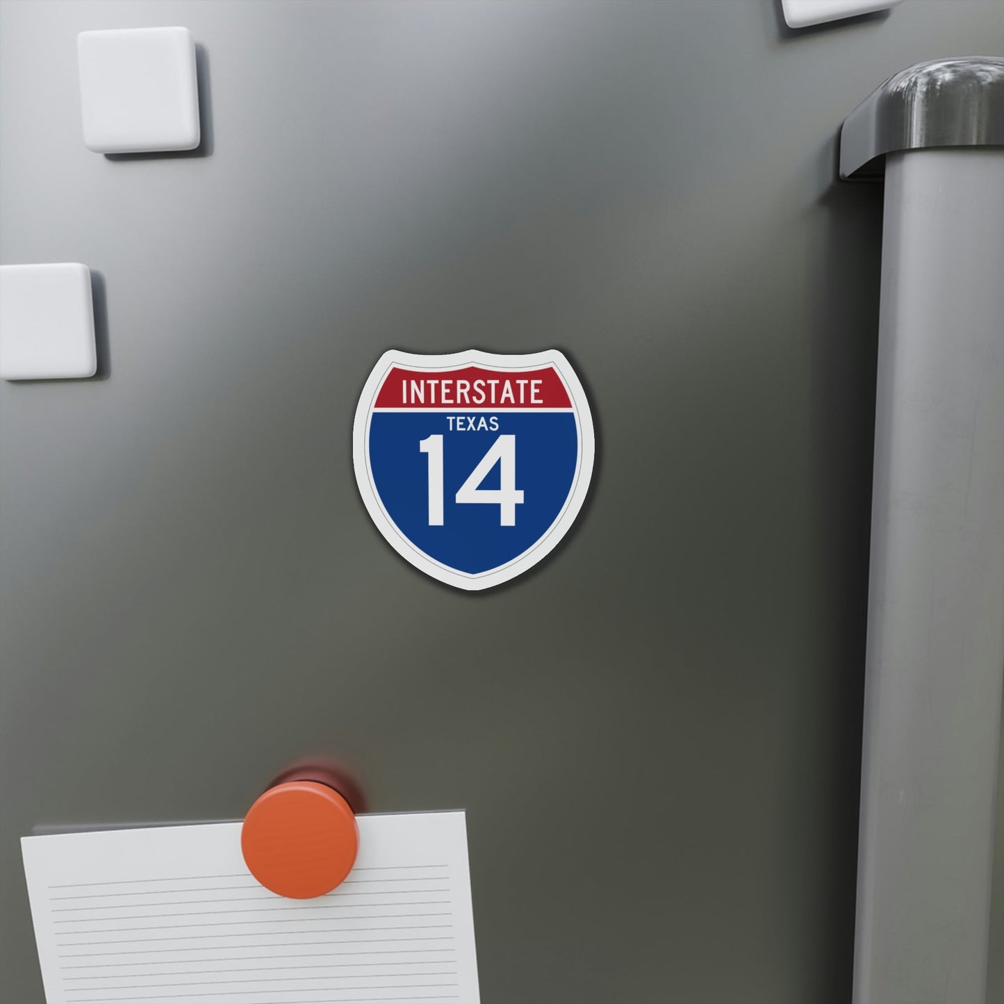 Interstate 14 (U.S. Highways) Die-Cut Magnet-The Sticker Space