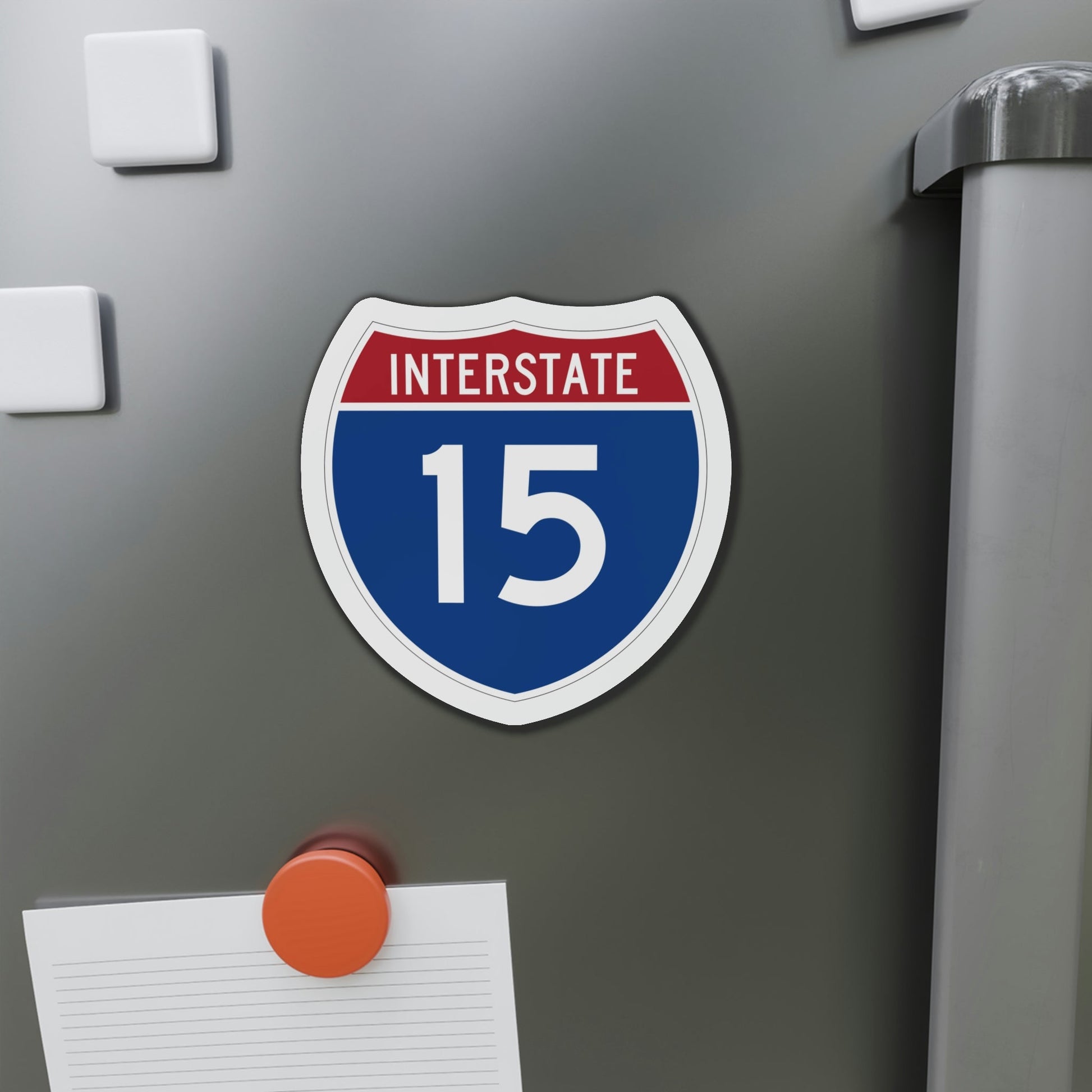 Interstate 15 (U.S. Highways) Die-Cut Magnet-The Sticker Space