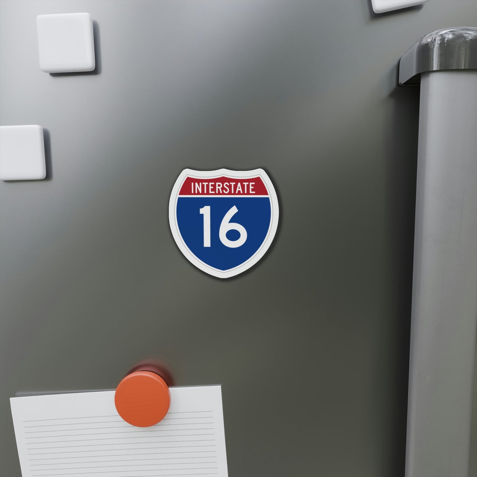 Interstate 16 (U.S. Highways) Die-Cut Magnet-The Sticker Space