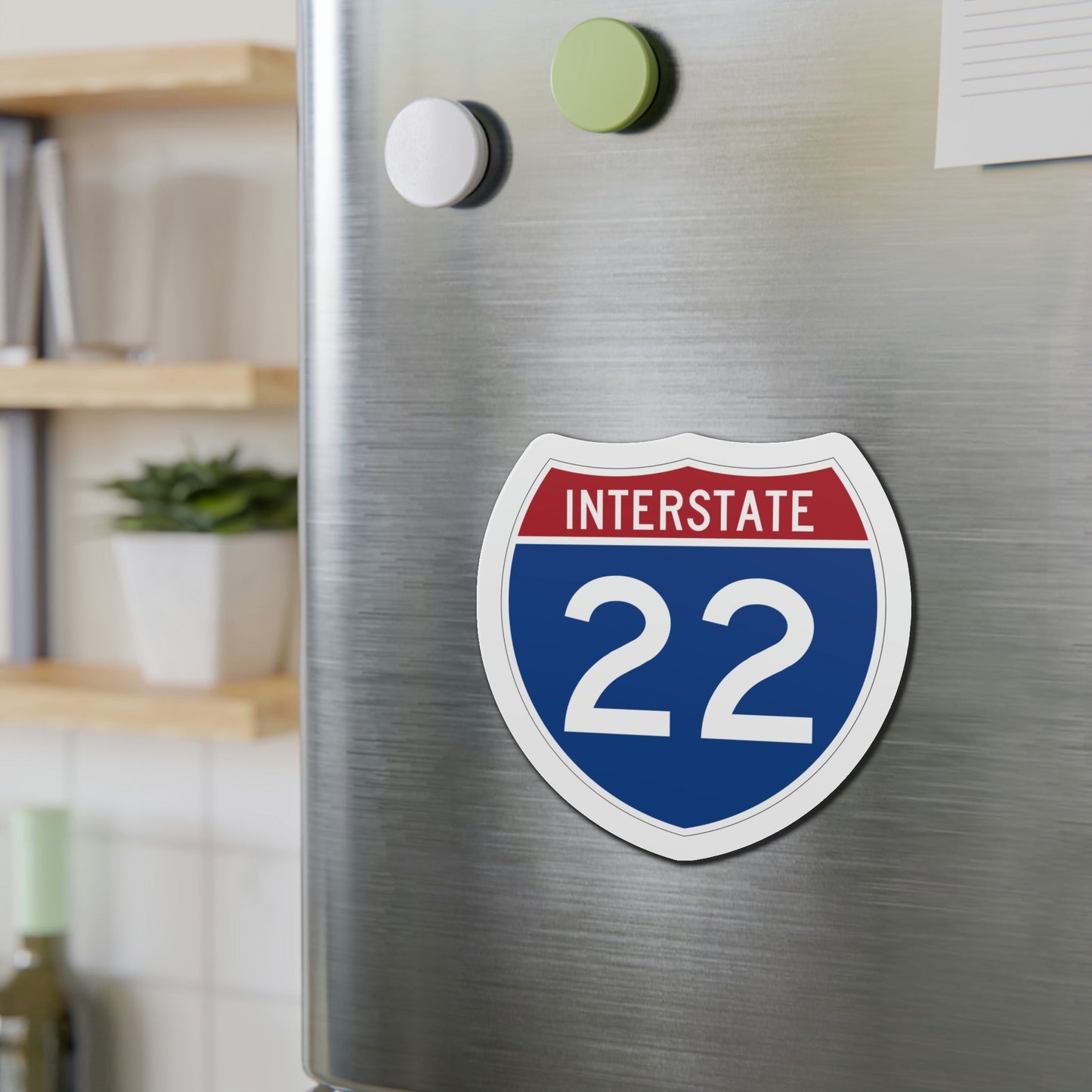 Interstate 22 (U.S. Highways) Die-Cut Magnet-The Sticker Space