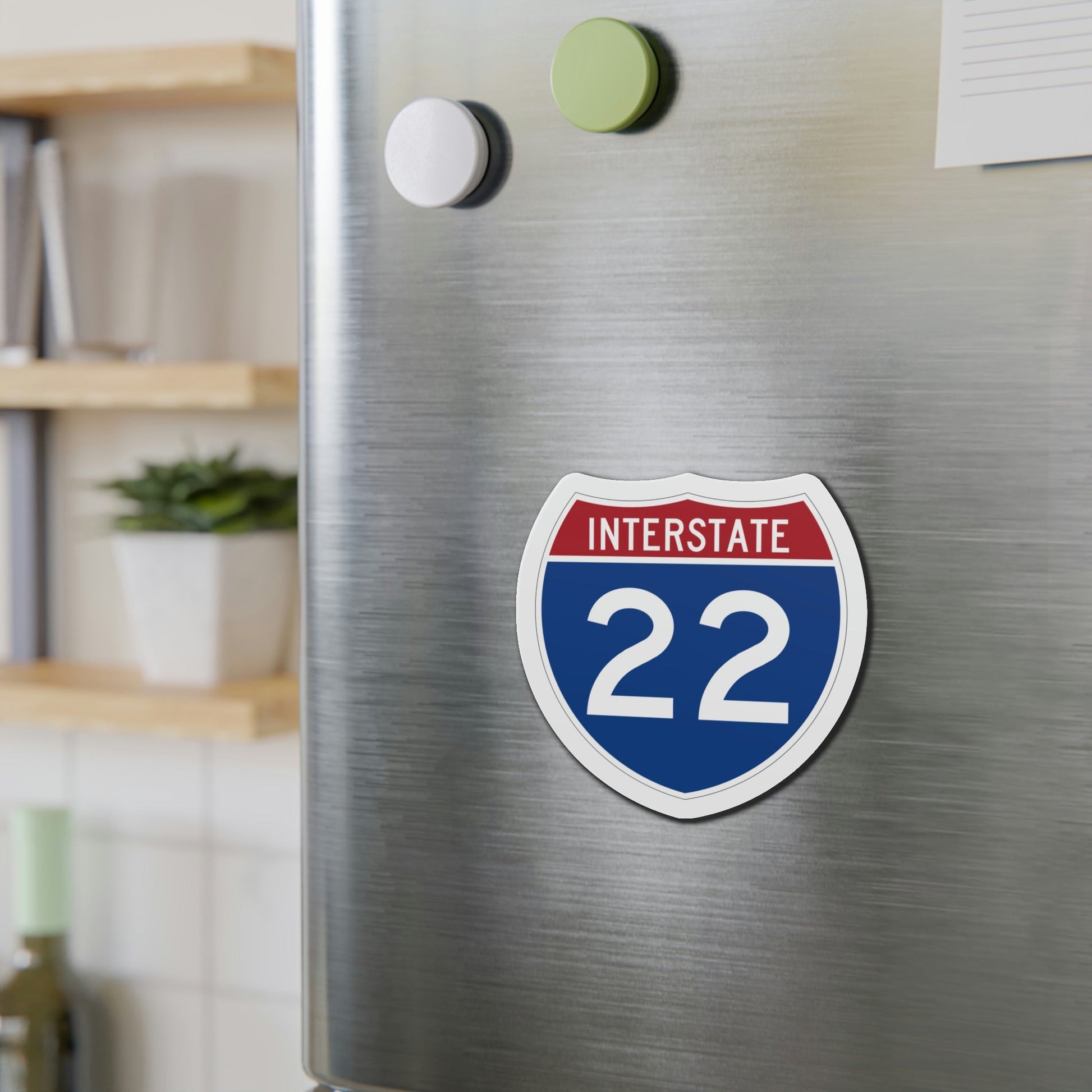 Interstate 22 (U.S. Highways) Die-Cut Magnet-The Sticker Space
