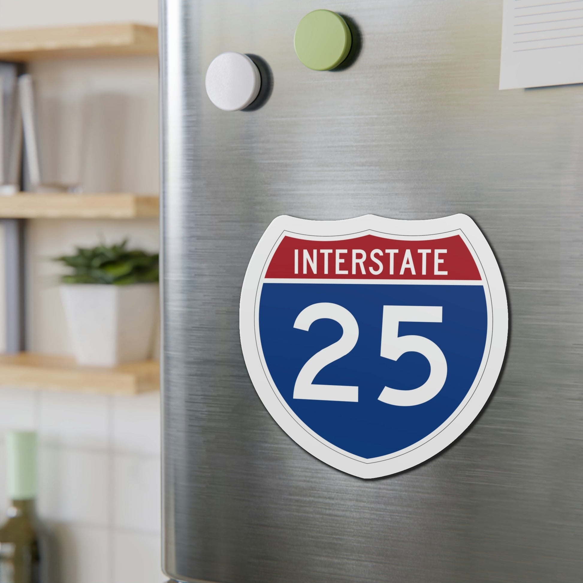 Interstate 25 (U.S. Highways) Die-Cut Magnet-The Sticker Space
