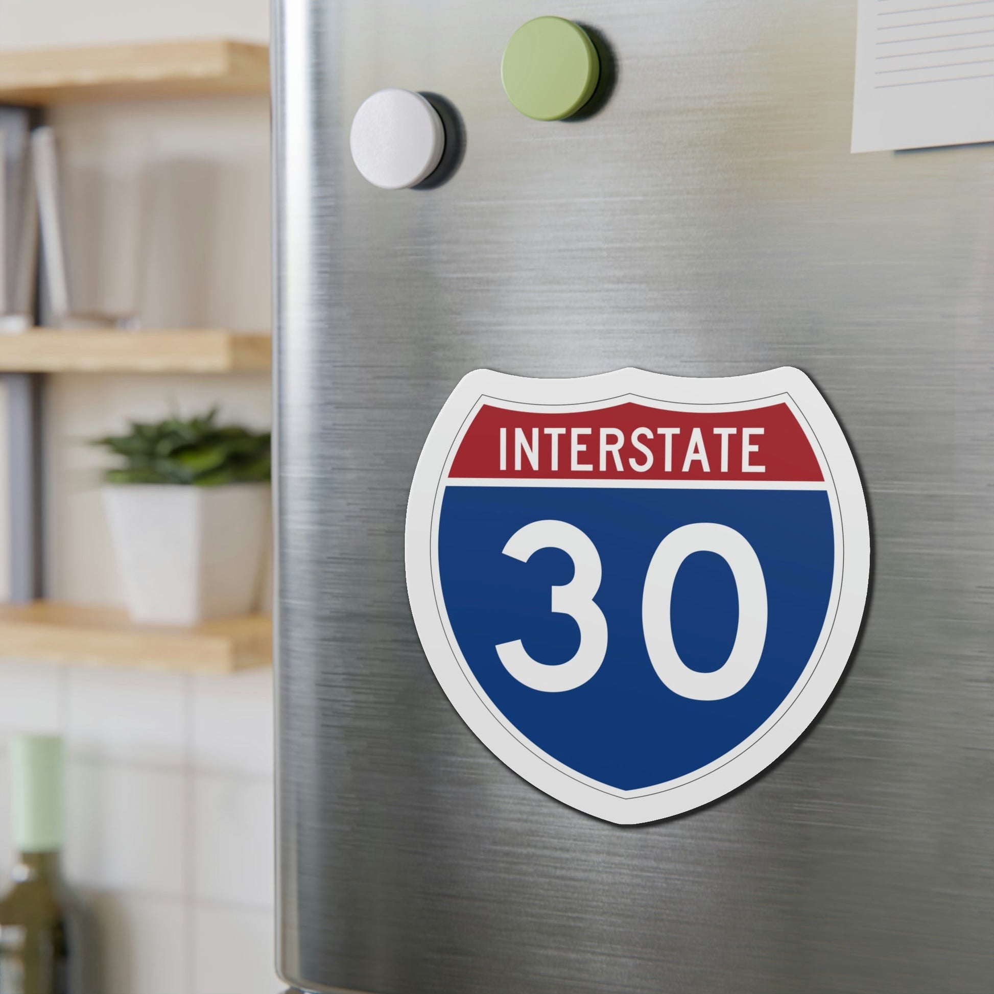 Interstate 30 (U.S. Highways) Die-Cut Magnet-The Sticker Space