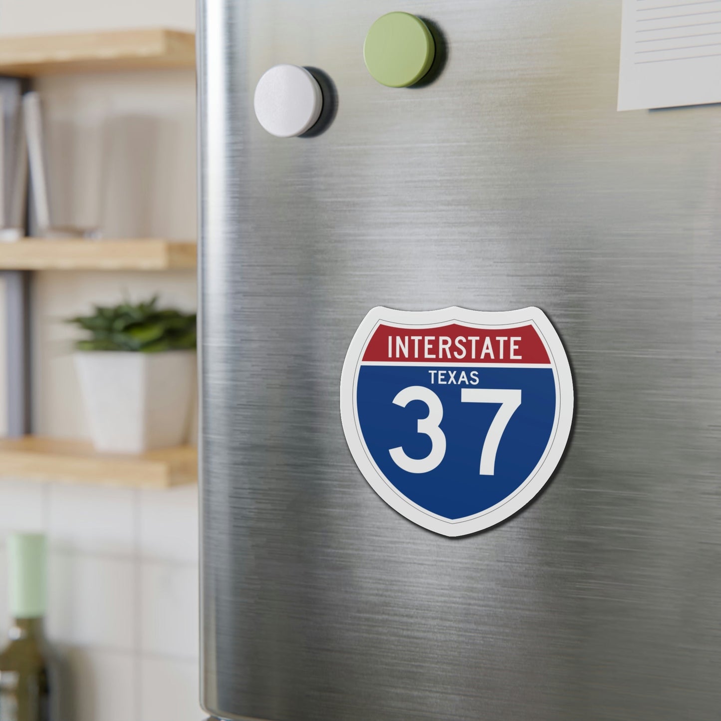 Interstate 37 (U.S. Highways) Die-Cut Magnet-The Sticker Space