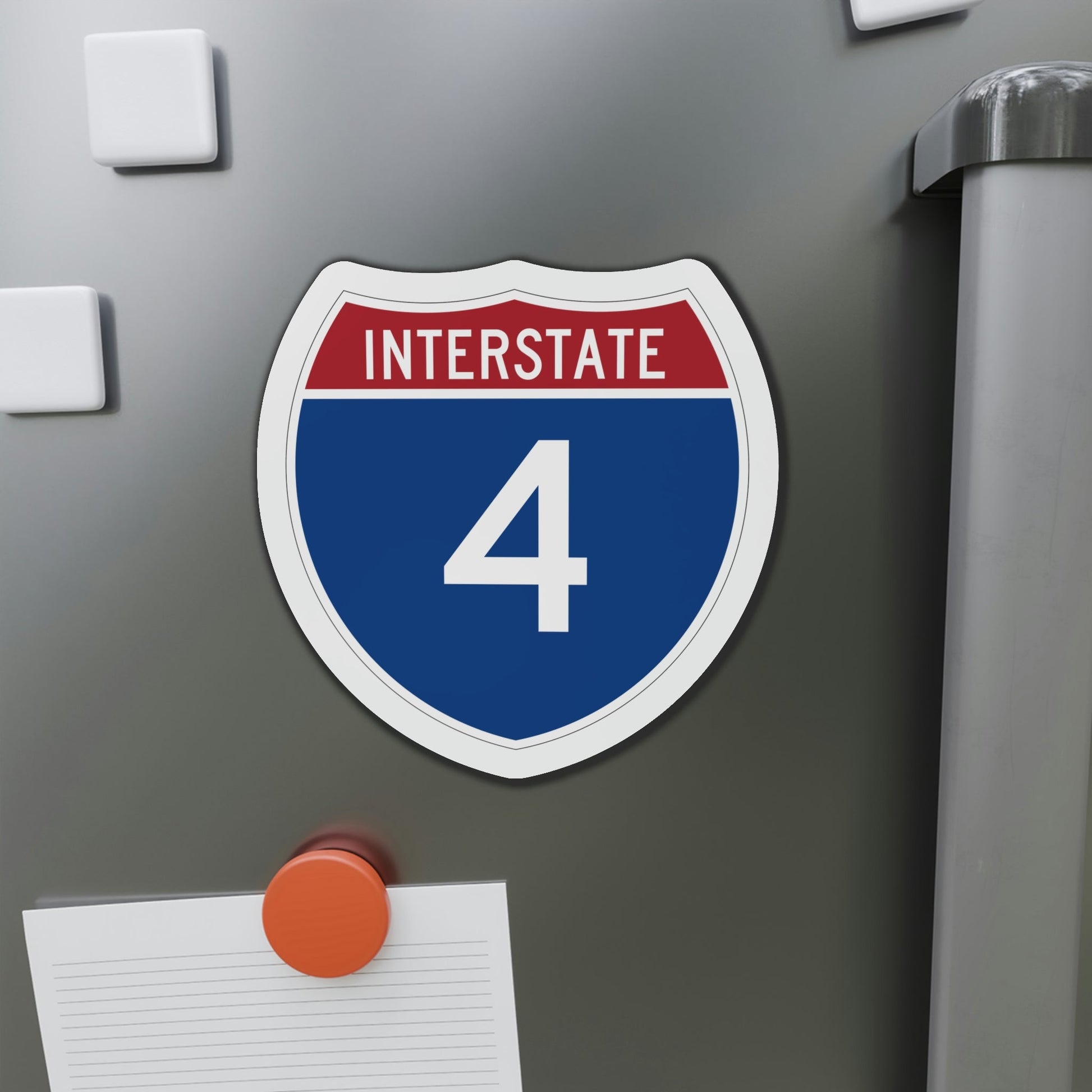 Interstate 4 (U.S. Highways) Die-Cut Magnet-The Sticker Space