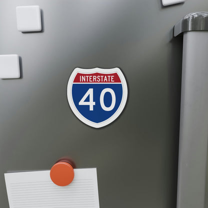 Interstate 40 (U.S. Highways) Die-Cut Magnet-The Sticker Space