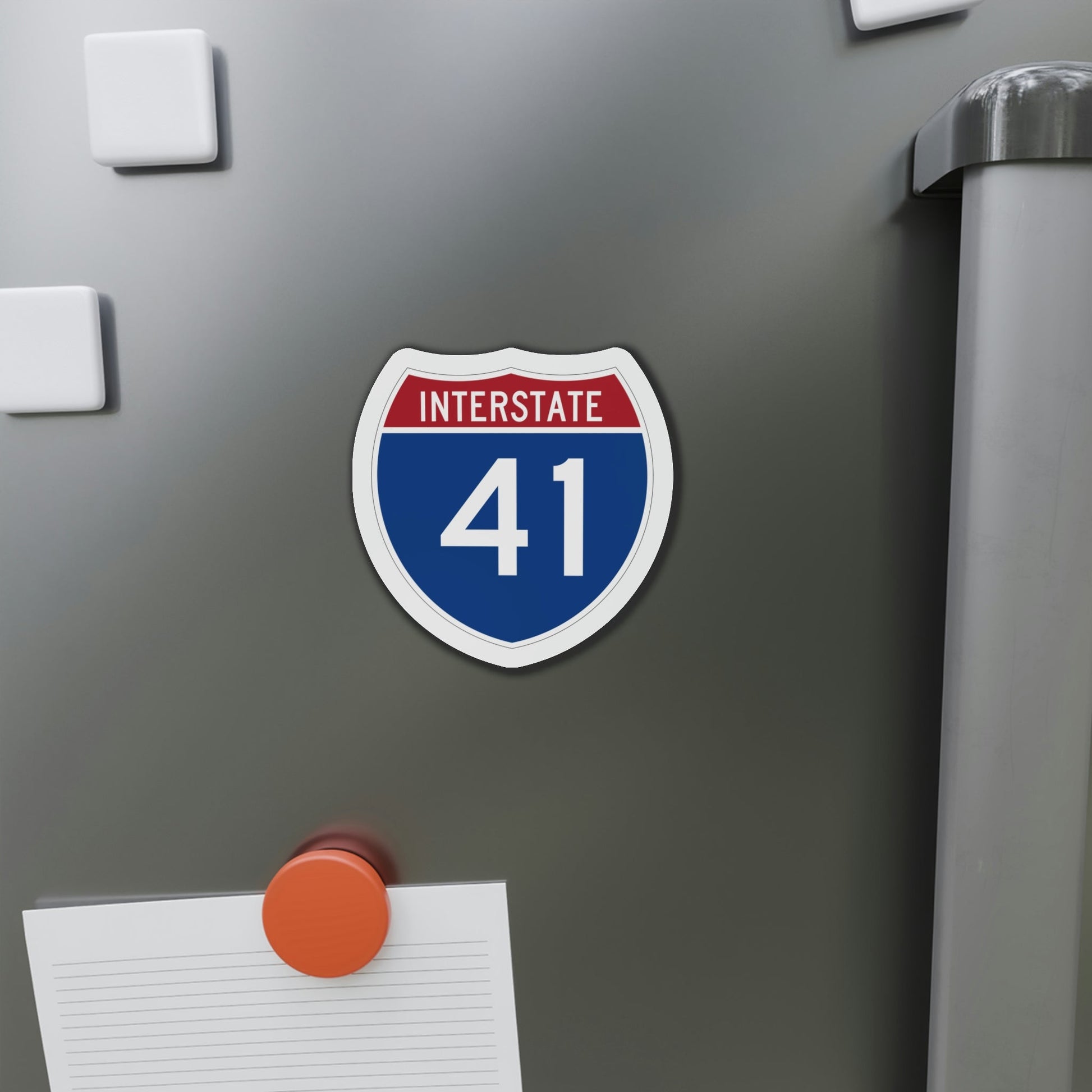 Interstate 41 (U.S. Highways) Die-Cut Magnet-The Sticker Space