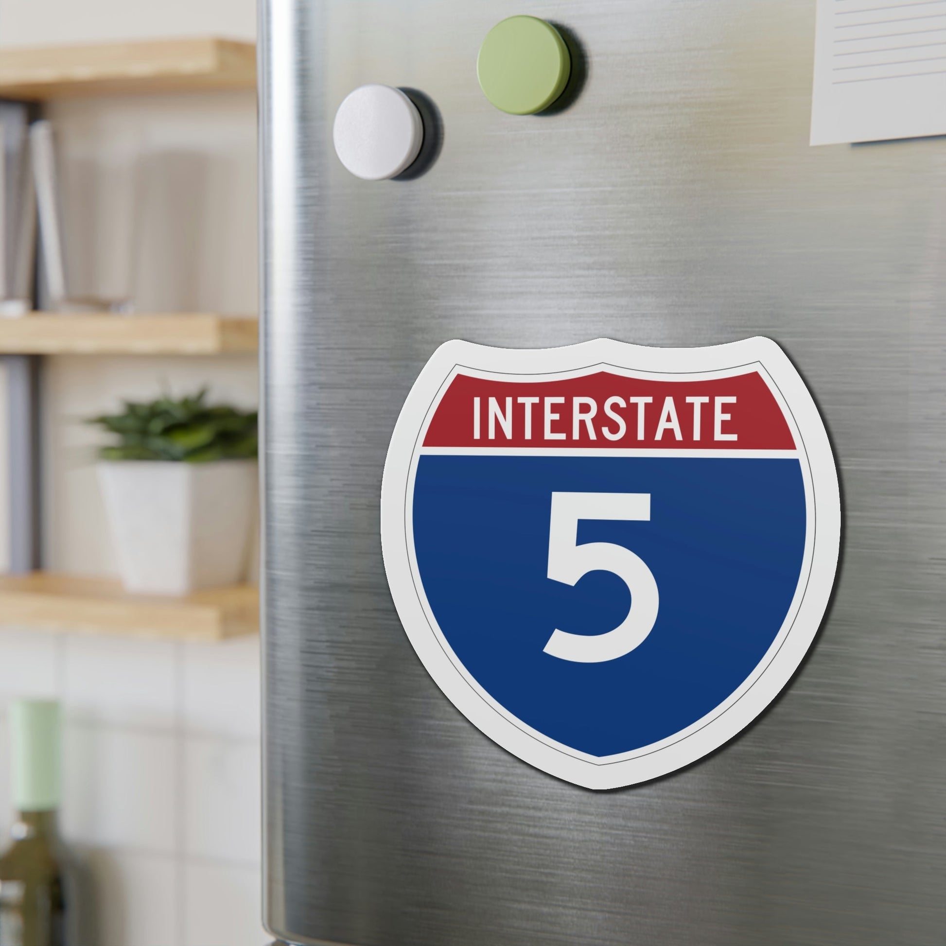 Interstate 5 (U.S. Highways) Die-Cut Magnet-The Sticker Space